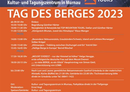 Das Programm des 10.Tag des Berges in Murnau