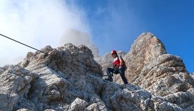 Im Bereich der Punta Tissi - Ferrata degli Alleghesi Civetta