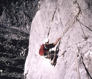 In der Nordwestwand des Totenkirchls (1971) - sie ist Tour Nr. 49