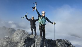 Auf dem Meranerweg am Ortler