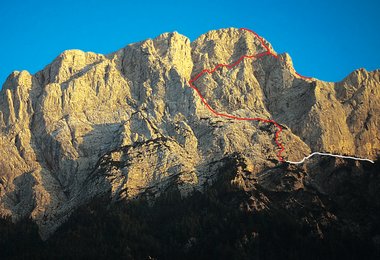 Der Pichlweg in der Planspitze Nordwand