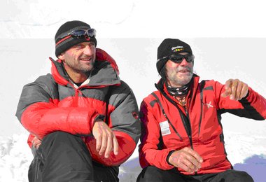 Christian Stangl und Hans Kammerlander; Foto: Robert Miller