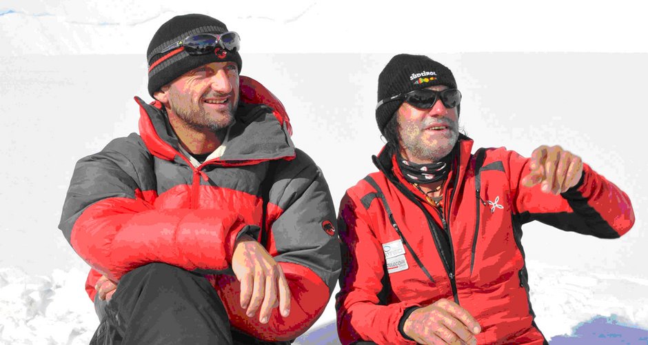 Christian Stangl und Hans Kammerlander; Foto: Robert Miller