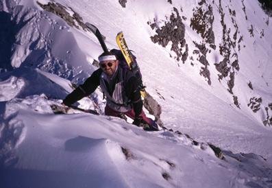 Leichte Kletterstelle am Rauhen Kamm