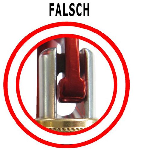 Stubai Pro Easylock mit falschen Verschluss