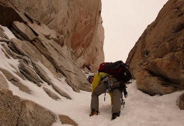 Mario Walder im leichten Gully © Alex Huber