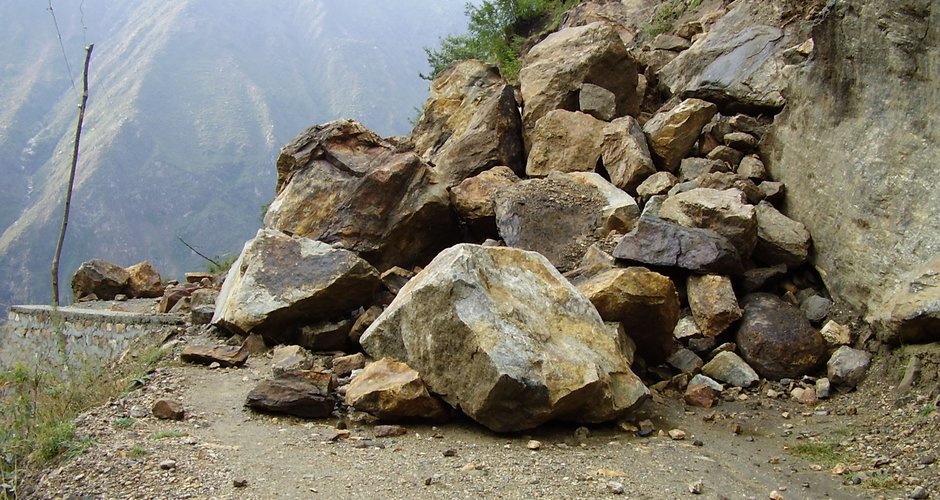 Verschütte Straßen