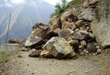 Verschütte Straßen