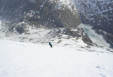 Hinterer Leiterkopf (4.1,E3) bei sehr guten Frühjahrsbedingungen