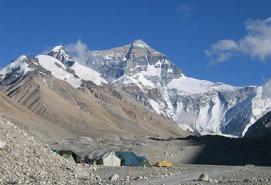 Mt. Everest vom Basislager 5180 m Foto copyright by Fritz Klausner/St. Johann i.T.