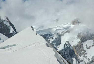 Am Südgrat Richtung Lager 2, Foto: Edi Koblmüller