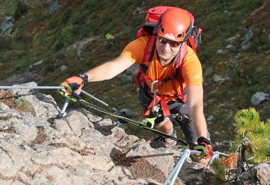 Unterwegs am Klettersteig