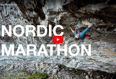  Seb Bouin klettert Nordic Marathon (130m, 9b/+)