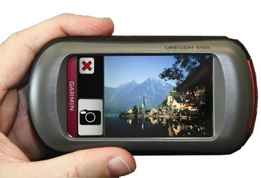 Garmin Oregon 550t mit 3,2 Megapixel Kamera