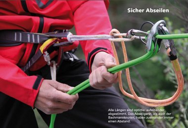 Die Salewa Standplatzschlinge - entwickelt von der Tiroler Bergrettung.