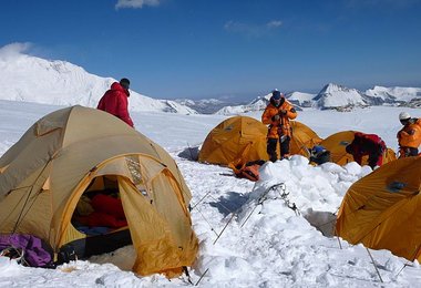 Lager III im Makalu Lu (7450 m)
