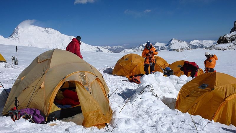 Lager III im Makalu Lu (7450 m)