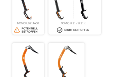 Rückruf der Eisgeräte NOMIC (U021AA00) und ERGONOMIC (U022AA00)
