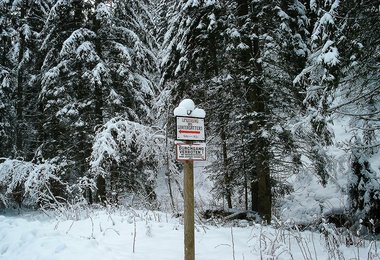 Eine illegale Wegsperre (c) bergsteigen.com