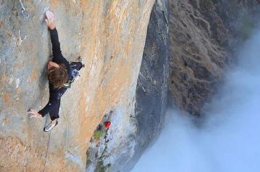 Nico in der Cruxlänge von Orbayu (c) Bernardo Gimenez