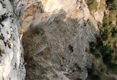 Klettern für Einsteiger - An hohen Wänden muss jeder griff 100%ig sitzen (c) Andreas Jentzsch