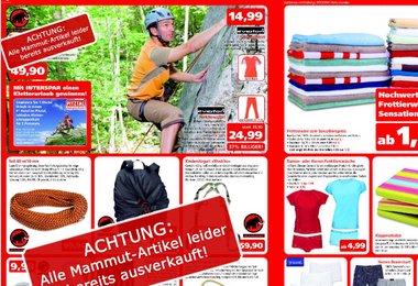 'Der Berg ruft sparen' - ohne Mammut