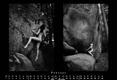 Rauer Fels - Nackte Haut 2010 - Boulder-Akt Kalender