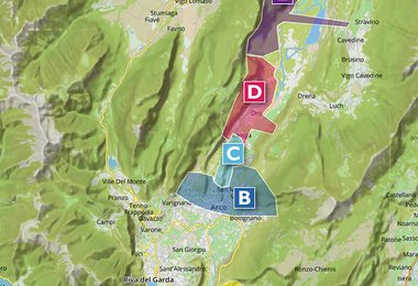 Diese Gebiete deckt der der neue Plaisir Climbing Lago di Garda · Arco Führer ab.