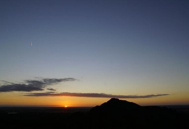 Sunset behind Mt. Zero