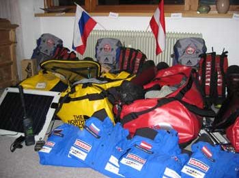 Ein Teil des Expeditionsgepäcks...