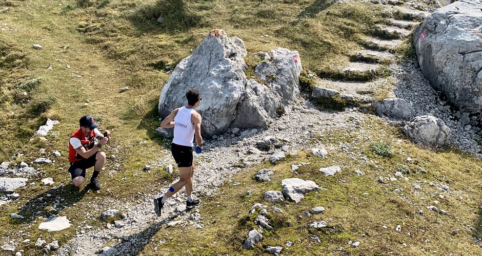 Armin Zwinz bei seinem Rekordlauf auf den Dachstein