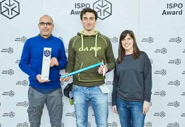 Die ISPO Gold Award Übergabe 2020 - Antonio Codega, Filippo Mauri und Francesca Benedetti