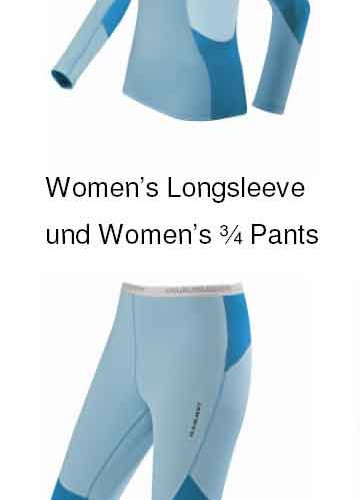 Women’s Longsleeve  und Women’s ¾ Pants