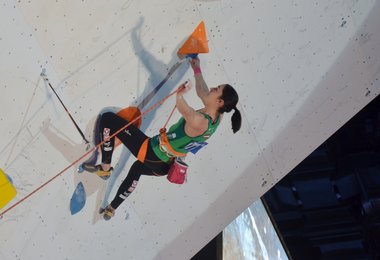 Katharina Posch in der Disziplin Lead. (Foto: Peter Feeg) 