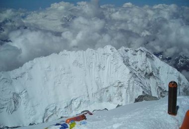 Der 7.884 m hohe Nuptse in Nepal