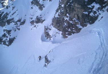 Ivana im oberen Teil vom "Rechten Rinnenarm"