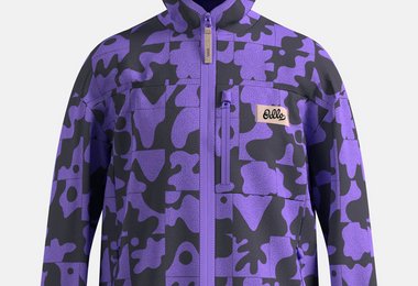 Adventurer Fleecejacke mit Kapuze und Print in Farbe Afterparty