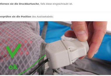 Sicherheits-Check-Mammut Lawinenairbag 3.0