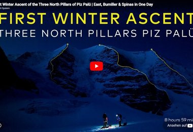 VIDEO: ERSTE WINTERTRILOGIE AM PIZ PALÜ