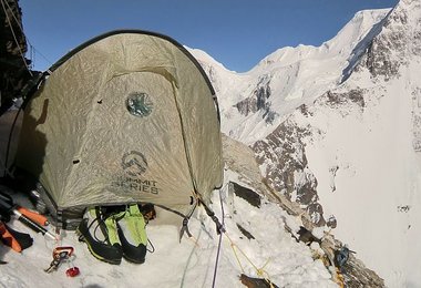 Das Biwakzelt auf 6300 m
