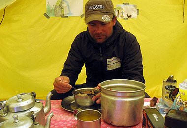 Speckknödelsuppe im BC