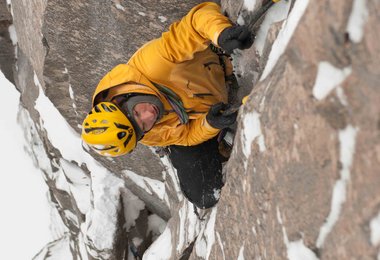 Steve beim Klettern in Colorado