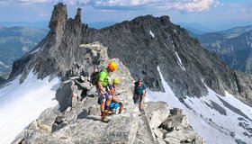 Auf dem Grat, hinten die Steinerne Mandln