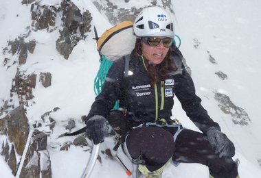 Aufstieg im einsetzendem Schneefall Foto: D.Göttler