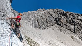 Die ersten Meter der Route. Foto: Hannes Reiter