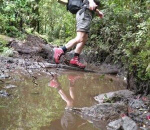 Gerda beim interessanten Aufstieg nach La Junta