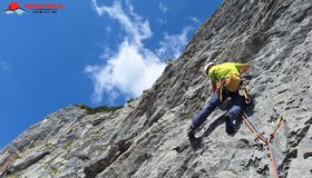 in der tollen 2. Seillänge von RH!
