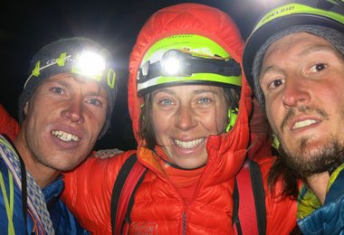 Lorin Etzel, Babsi Vigl_und Michael Groher am Gipfel nach„My local river is a nightmare“ 