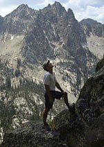 Ein Blick in die Route "Sun rise book" 5.12, Sawtooth