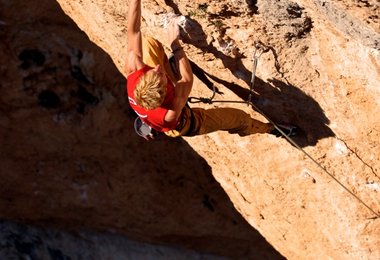 Andreas Bindhammer in LA RAMBLA oringinal 9a+ © Xandi Kreuzeder